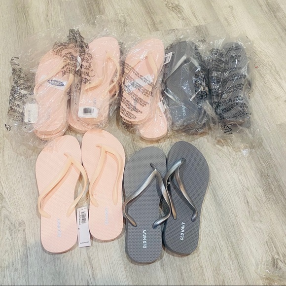 LOT OF 7 PAIRS OLD NAVY FLIP FLOPS. SIZE 6. New - Picture 7 of 14